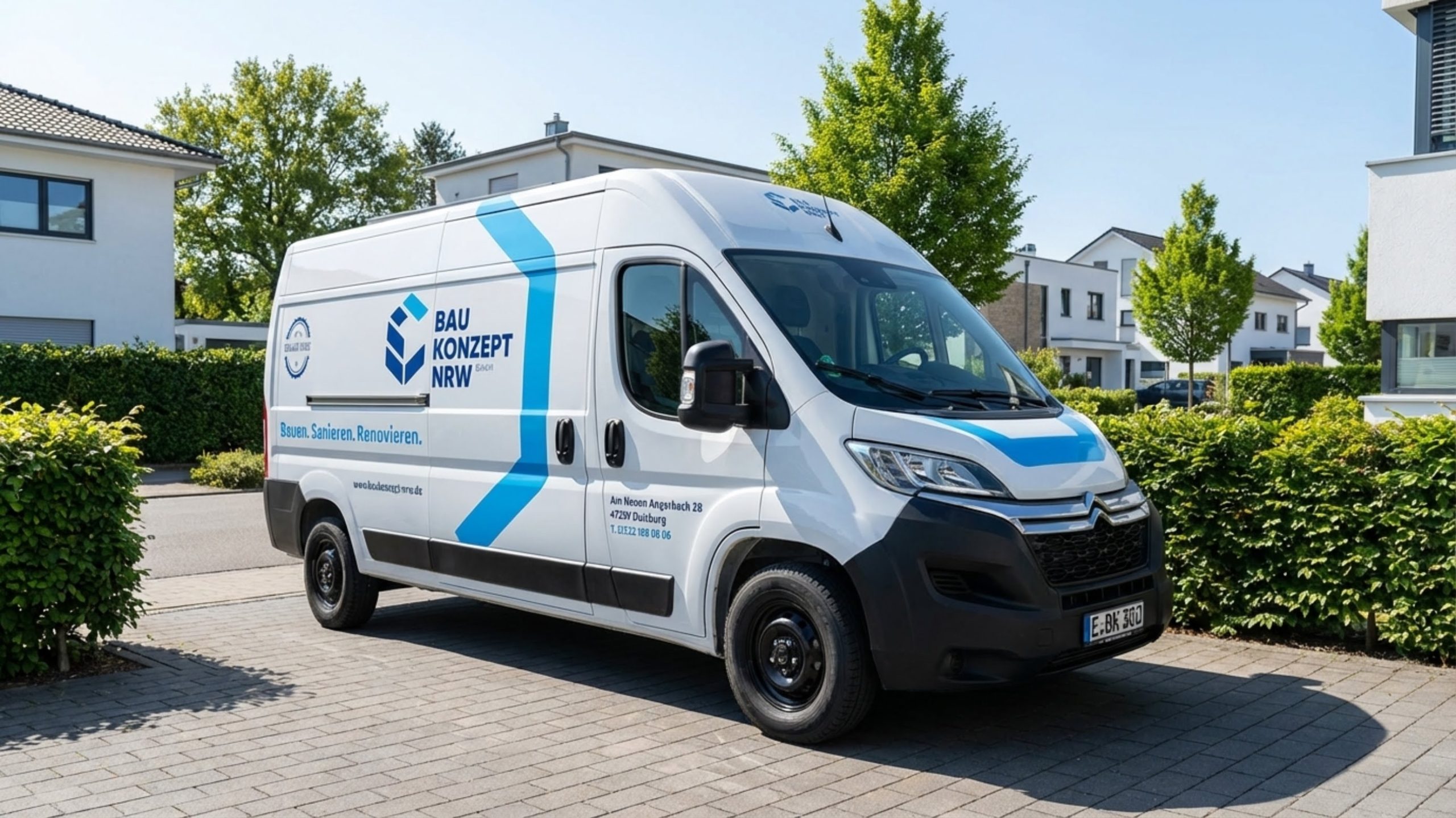 Sanierungsarbeiten an einer Immobilie in Essen