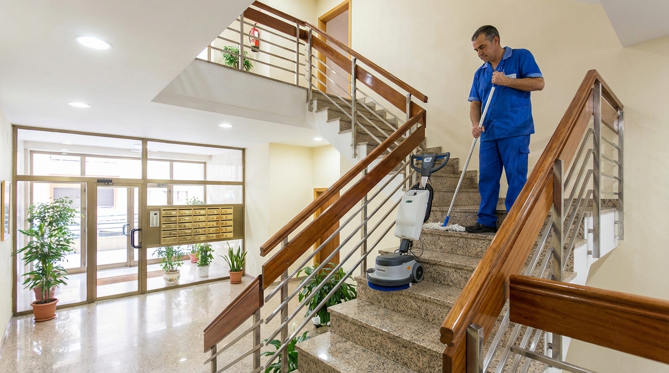 Treppenhauspflege und Reinigung in Duisburg